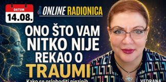 14.8. Online radionica | Vedrana Meštrović: ONO ŠTO VAM NITKO NIJE REKAO O TRAUMI – Kako se osloboditi njezinih posljedica brže nego što mislite